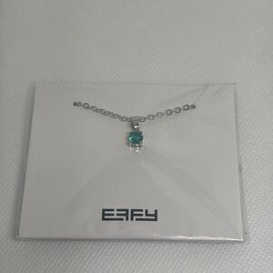Effy Green Gemstone Silver Necklace